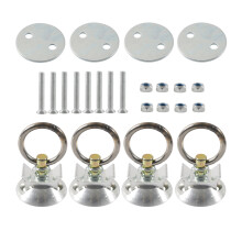 Tie Down Anchor Set with Round Rings for Truck Beds and