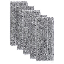Microfiber Mop Pads Washable Reusable 5 Pcs 14x4.7 in
