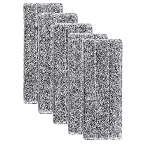 Microfiber Mop Pads Washable Reusable 5 Pack 14x4.7 Inch