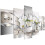 Modern Flower Canvas Wall Art Set 5 Pieces Unframed 1