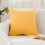 Yellow Linen-Cotton Decorative Pillow 35x55cm 1