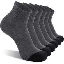 Men's Ankle Socks Cushioned Arch Support 6-Pack