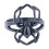 Men's Stainless Steel Spider Ring Black Size 8 1