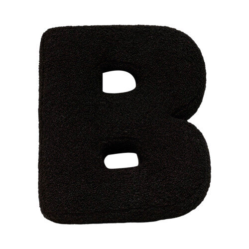 Alphabet Pillow Black Soft Plush 26 Letters
