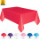 Red Plastic Rectangle Tablecloth 2-Pack 6x4.5 Ft 1