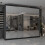 MN Furniture Modern Triple Mirrored Sliding Wardrobes Black 250cm 1
