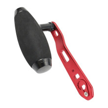 Aluminum Fishing Reel Handle Assembly Part-Black red