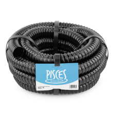 (00mm 0.75 Inch 5m) Pisces Black Flexible Garden Pond Corrugated Filter Pump Hose Tubing Natural Looking Hidden Tubing