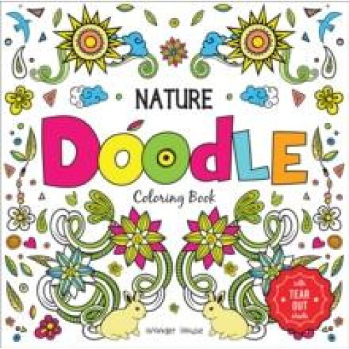 Nature Doodle Coloring Book Paperback Book