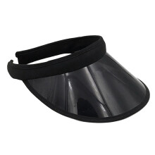 SunHat Clear Visors Hat Summer SunVisor Sunshades Hat-Schwarz