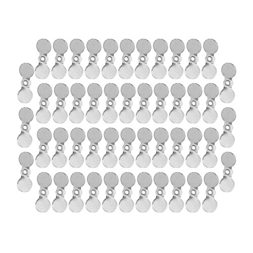 50Pcs Fishing Propellers Sequins Fly Propeller-Silver S