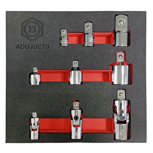 Britool Hallmark 9Pc Socket Adapter & UJ Set