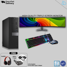 Dell Optiplex SFF Business Desktop Computer, Core i7, 16 GB RAM, 480 GB SSD. - Refurbished