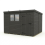 10x8 Pent Composite Shed Tanalised (Single Door, With Windows) 2
