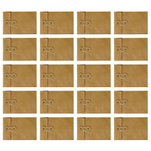 20 Stück 6,7 x 4,5 Zoll braune Umschläge, Kartenumschläge,-Gelb