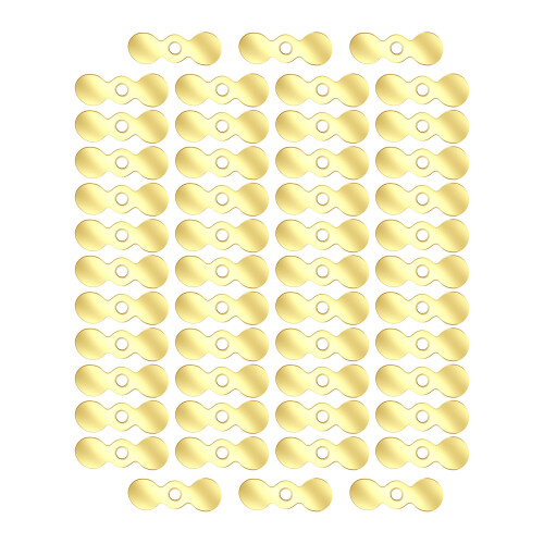 50 Stück Fliegenpropeller Topwater Angelköder Köder-Golden M