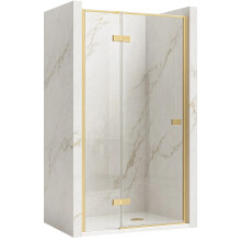 Porta Doccia Rea Atlas 100 Brush Gold sinistra