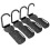 4 Bike Wall Mount Set, Foldable Bicycle Storage Rack, 30kg Load 1