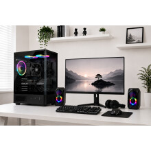 Fast Gaming PC Bundle Intel Core i7 RTX3050 6GB 16GB RAM 512GB SSD 1TB HDD + Speakers