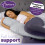 (Light Grey) Aamira Pregnancy Pillow C Shaped Shredded Memory Foam 6