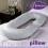 (Light Grey) Aamira Pregnancy Pillow C Shaped Shredded Memory Foam 9