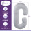 (Light Grey) Aamira Pregnancy Pillow C Shaped Shredded Memory Foam 10