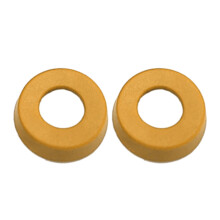 2 Stück Gummi-Tropfenschutz-Pad,-Gelb 21,5 mm groß