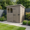 8x10 Pent Composite Shed Tanalised (Single Door, With Windows) 1