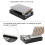 (Black) Ultra-Thin Aluminum Alloy Passive Cooling Case for Raspberry Pi 4 Model B 6