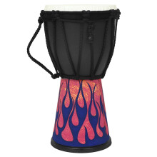 African Djembe Drum Blue Flame 4 Inch