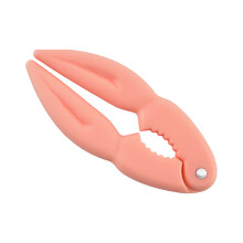 Casse-noix en forme de pince de crabe, outil en plastique orange, 1 pièce