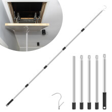 Adjustable Clothes Hook Pole 34 to 76 inches Lightweight