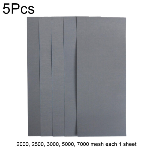 Sandpaper Sheets Wet Dry Assorted Grit 5 Pack