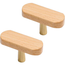 Maniglia per cassetto in legno stile cinese, 2 pezzi, 96 mm
