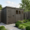 15x5 Pent Composite Shed Tanalised (Single Door, With Windows) 1