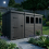 15x5 Pent Composite Shed Tanalised (Single Door, With Windows) 3