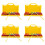 4X 8 Notes Chromatic Xylophone Glockenspiel Resonator Bells with Yellow Case 1