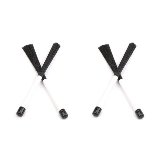 2Pcs Cajon Brush Telescoping Drum Brushes Nylon Sticks Percussion for Jazz Stick Drum Musical