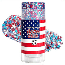 (1pc) 4th of July Glitter Stick Party Sparkle Stick Independence Day Glitter Body Decor 10-Pack