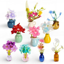 (10 piece set) Mini Vase Fridge Magnets Ceramic Glass Material Upgraded Bumper Magnet Home Decor Kitchen Office Creative Gift Assorted Colors