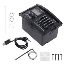 2X 5 Band Preamp EQ Equalizer Classical Acoustic Guitar Amplifier Digital Blend Tuner Piezo Pickup Without Tail Pin