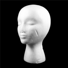 6 Pcs 27.5 x 52cm Dummy / Mannequin Female Foam(Polystyrene) Exhibitor for Cap, Headphones, Hair Accessories