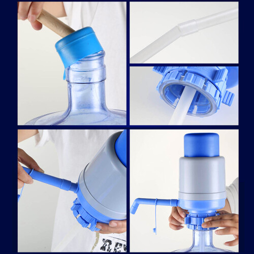 Pompe de presse à eau en plastique, distributeur d'eau manuel 2