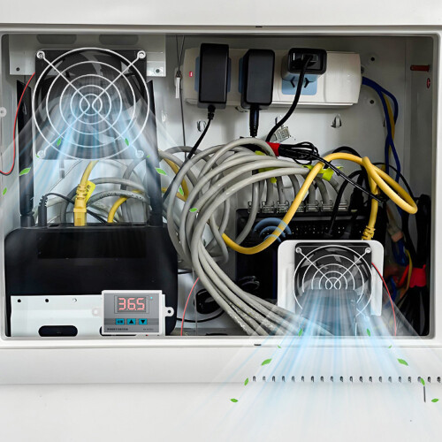 Ventilateur de refroidissement d'armoire de-Deux ventilateurs 2