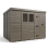 11x8 Pent Composite Shed Tanalised (Single Door, With Windows) 2