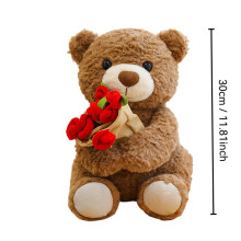 Rose Bear Toy Teddy with Red Rose 1 Piece