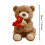 Rose Bear Toy Teddy with Red Rose 1 Piece 1