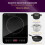 Portable Induction Hob Electric Digital Single Hot Plate Cooker Powerful 2000w 6