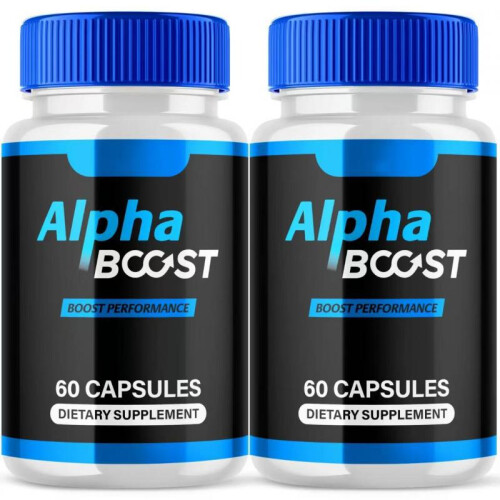 ALPHa boost Men's Advanced Natural Supplement Capsules 60 Count