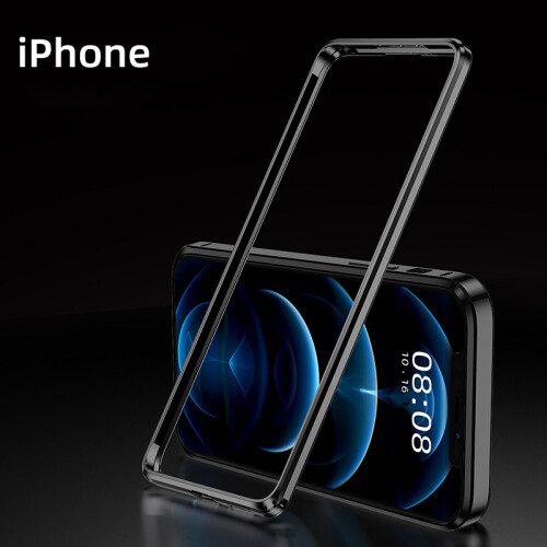 Aluminiumlegierung Bumper Case für iPhone 13/13 Pro Black 2